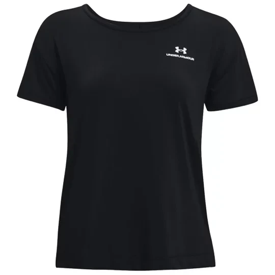 Zdjęcie produktu Under Armour Rush Energy Core Short Sleeve 1365683-001, Damskie, Czarne, t-shirty, poliester, rozmiar: S