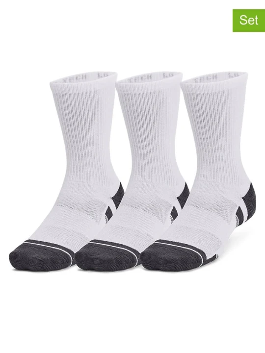 Zdjęcie produktu Under Armour Skarpety sportowe (3 pary) "Performance Tech" w kolorze białym rozmiar: M