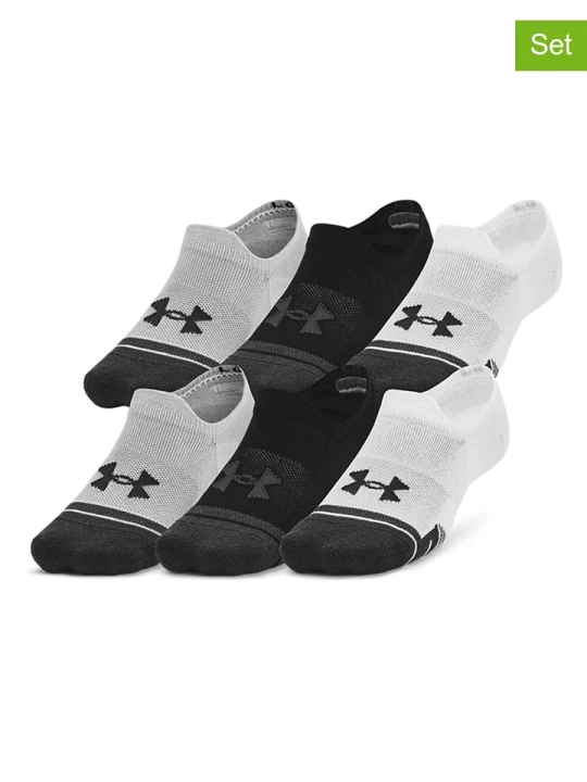 Zdjęcie produktu Under Armour Skarpety sportowe (3 pary) "Performance Tech" w kolorze szaro-czarnym rozmiar: M