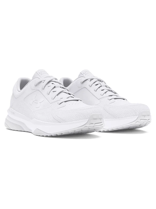 Zdjęcie produktu Under Armour Skórzane buty sportowe "Edge LTHR" w kolorze białym rozmiar: 44, 5