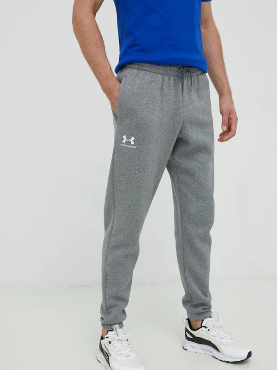 Zdjęcie produktu Under Armour spodnie dresowe męskie z bawełną Essential Fleece szary