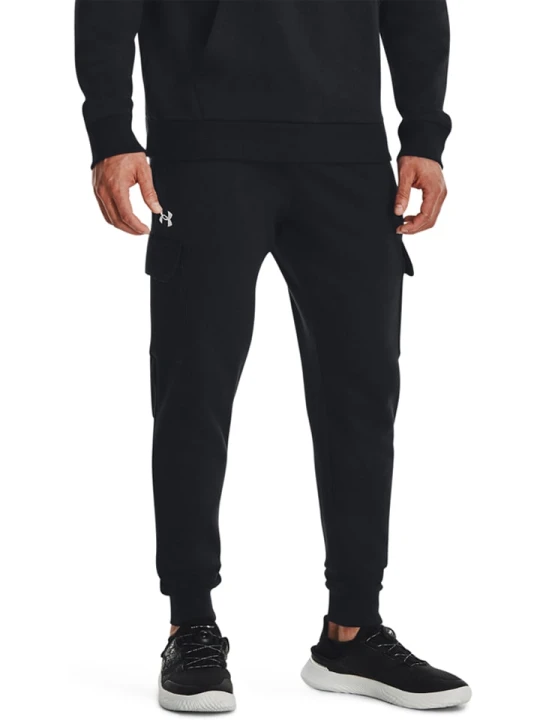 Zdjęcie produktu Under Armour Spodnie dresowe "Rival" w kolorze czarnym rozmiar: L