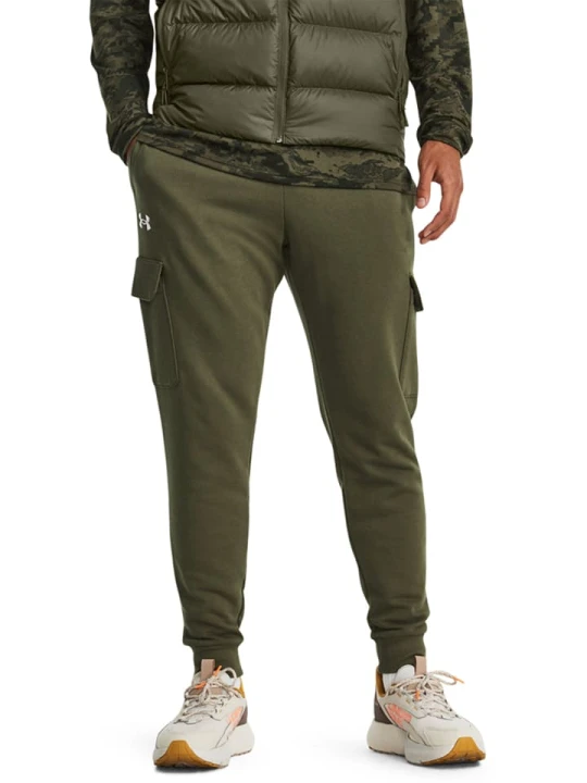 Zdjęcie produktu Under Armour Spodnie dresowe "Rival" w kolorze khaki rozmiar: XL
