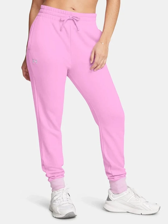 Zdjęcie produktu Under Armour Spodnie dresowe "Rival" w kolorze różowym rozmiar: S