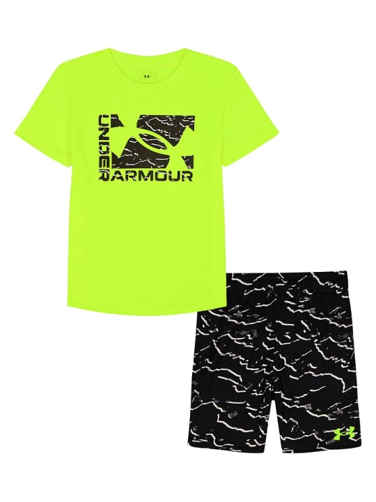 Zdjęcie produktu Under Armour Strój sportowy w kolorze żółto-czarnym rozmiar: 92-98