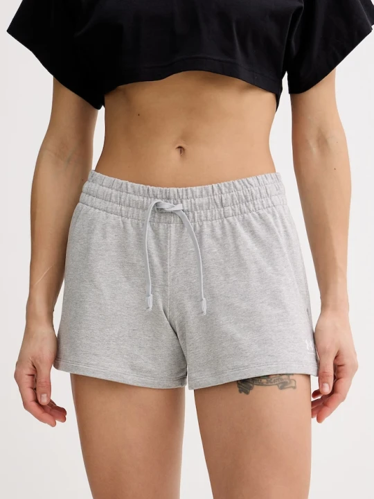 Zdjęcie produktu Under Armour szorty dresowe damskie bawełniane z elastanem Terry szary