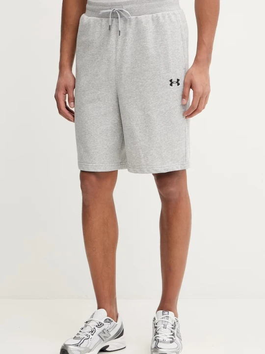 Zdjęcie produktu Under Armour szorty dresowe męskie z bawełną Rival szary