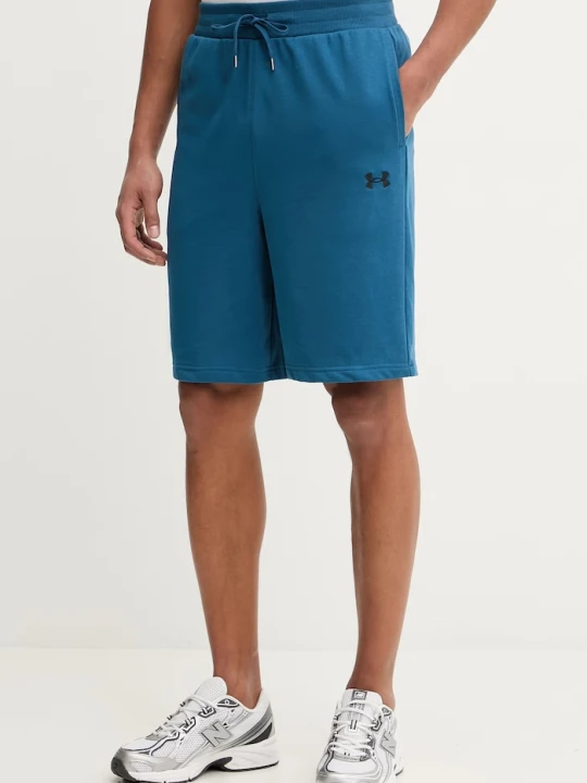 Zdjęcie produktu Under Armour szorty dresowe męskie z bawełną Rival niebieski