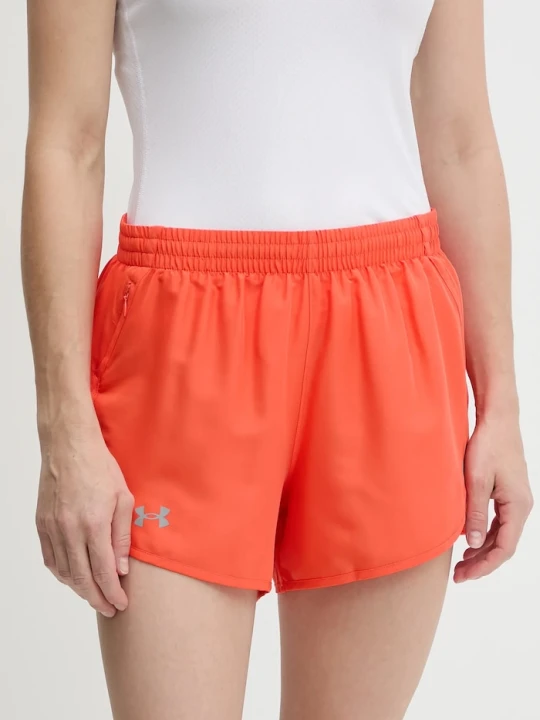 Zdjęcie produktu Under Armour szorty sportowe damskie Fly By pomarańczowy