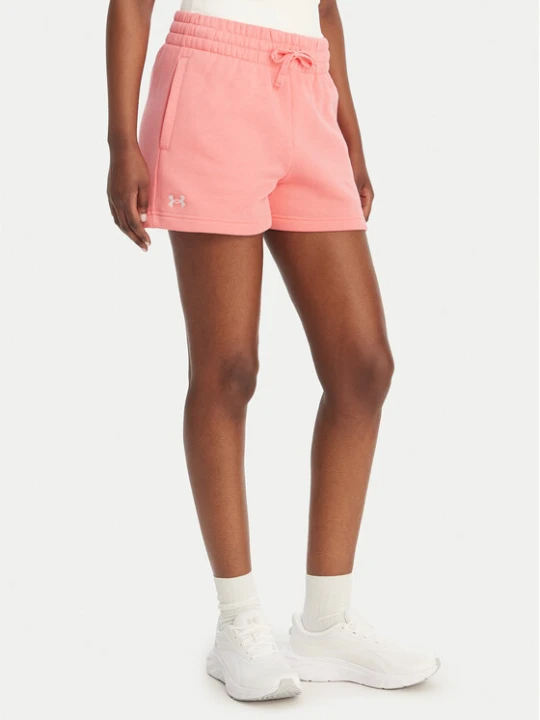 Zdjęcie produktu Under Armour Szorty sportowe Rival Fleece Short 1382723 Różowy Loose Fit Koralowy
