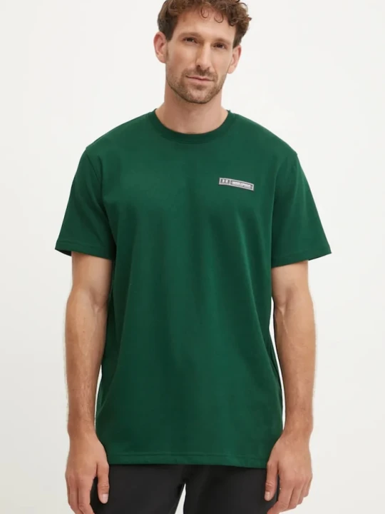 Zdjęcie produktu Under Armour T-shirt basic męski z bawełną HW ARMOUR LABEL zielony