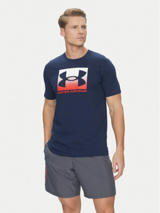 Zdjęcie produktu Under Armour T-Shirt Boxed Sports 1386793 Granatowy Loose Fit