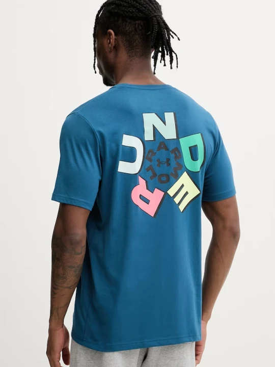 Zdjęcie produktu Under Armour t-shirt męski z bawełną Radial granatowy