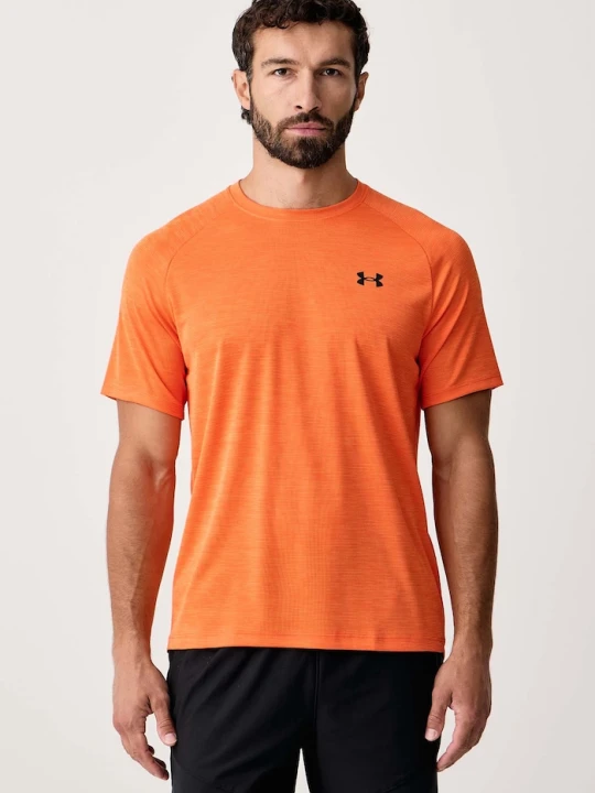 Zdjęcie produktu Under Armour T-shirt treningowy męski Tech Textured pomarańczowy