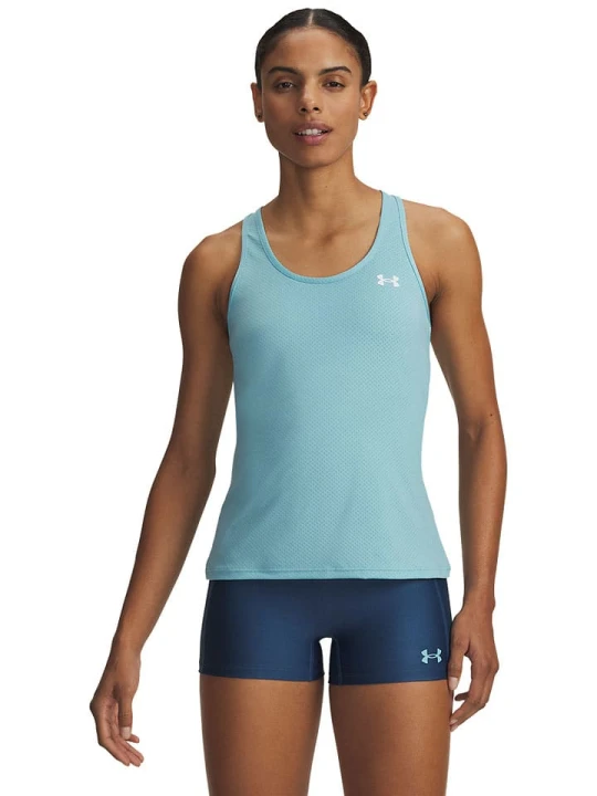 Zdjęcie produktu Under Armour Top sportowy "Tech Mesh Racer" w kolorze turkusowym rozmiar: L