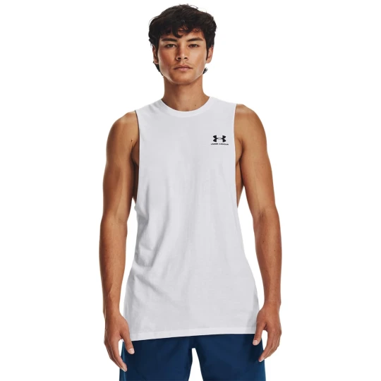 Zdjęcie produktu Under Armour UA LEFT CHEST CUT OFF TANK Koszulka męska Biały