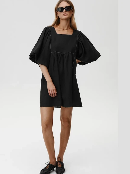 Zdjęcie produktu Undress Code sukienka lniana Gaia Dress czarny