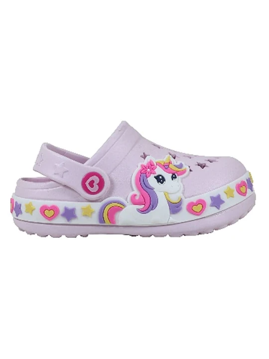 Zdjęcie produktu Unicorn Chodaki "Jednorożec" w kolorze jasnoróżowym rozmiar: 33 / 34