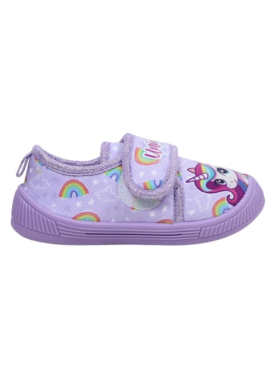 Zdjęcie produktu Unicorn Kapcie w kolorze fioletowym rozmiar: 22