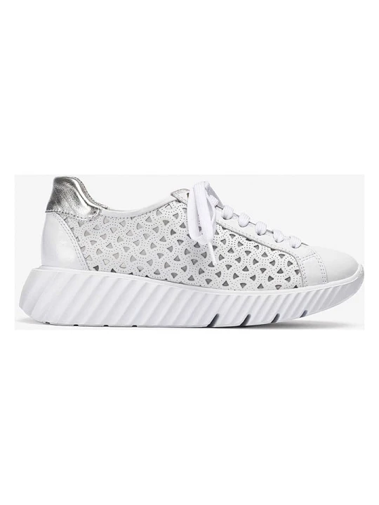 Zdjęcie produktu Unisa Skórzane sneakersy w kolorze białym rozmiar: 38
