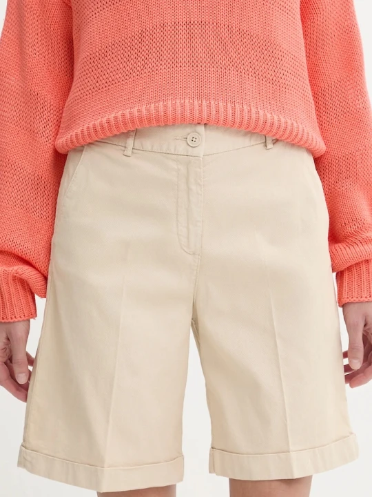 Zdjęcie produktu United Colors of Benetton bermudy damskie beżowy