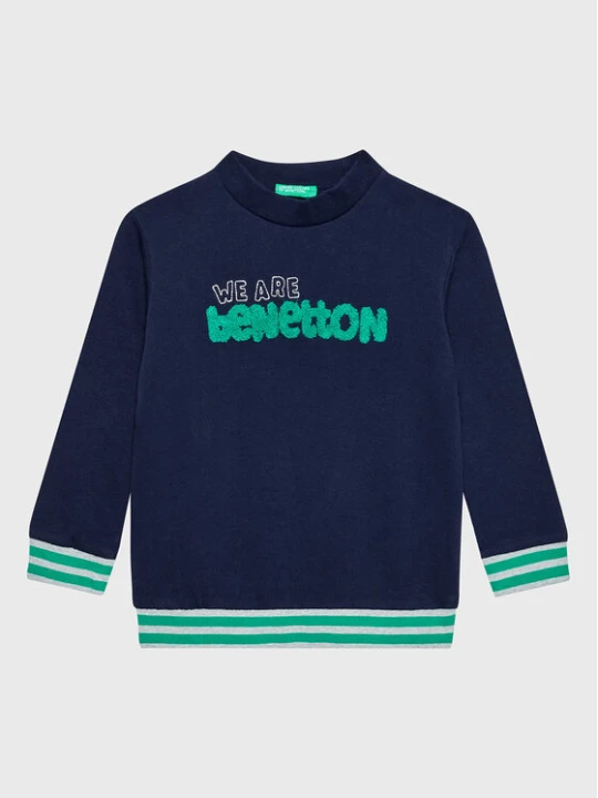 Zdjęcie produktu United Colors Of Benetton Bluza 3J68G104C Granatowy Regular Fit