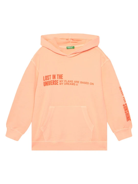 Zdjęcie produktu United Colors Of Benetton Bluza 3WITC204G Pomarańczowy Relaxed Fit