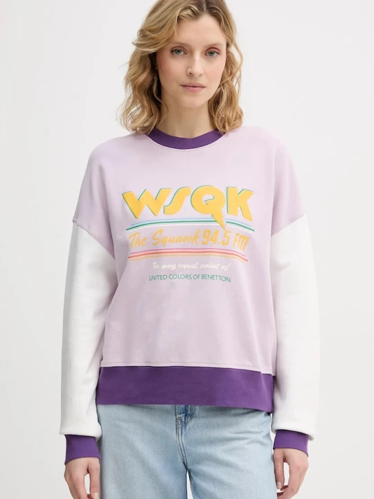 Zdjęcie produktu United Colors of Benetton bluza bawełniana x Stranger Things