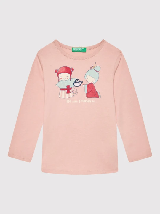 Zdjęcie produktu United Colors Of Benetton Bluzka 3096G104O Różowy Regular Fit