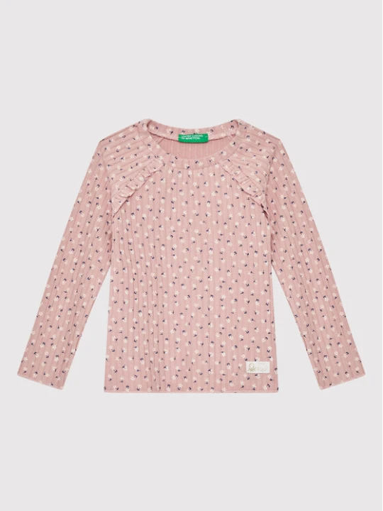 Zdjęcie produktu United Colors Of Benetton Bluzka 30J9G104Q Różowy Regular Fit