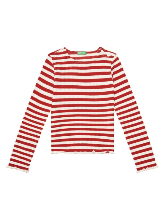 Zdjęcie produktu United Colors Of Benetton Bluzka 33LQC10OM Czerwony Regular Fit
