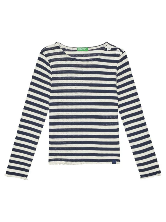 Zdjęcie produktu United Colors Of Benetton Bluzka 33LQC10OM Granatowy Regular Fit