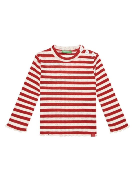 Zdjęcie produktu United Colors Of Benetton Bluzka 33LQG10J7 Czerwony Regular Fit