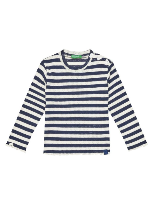 Zdjęcie produktu United Colors Of Benetton Bluzka 33LQG10J7 Granatowy Regular Fit