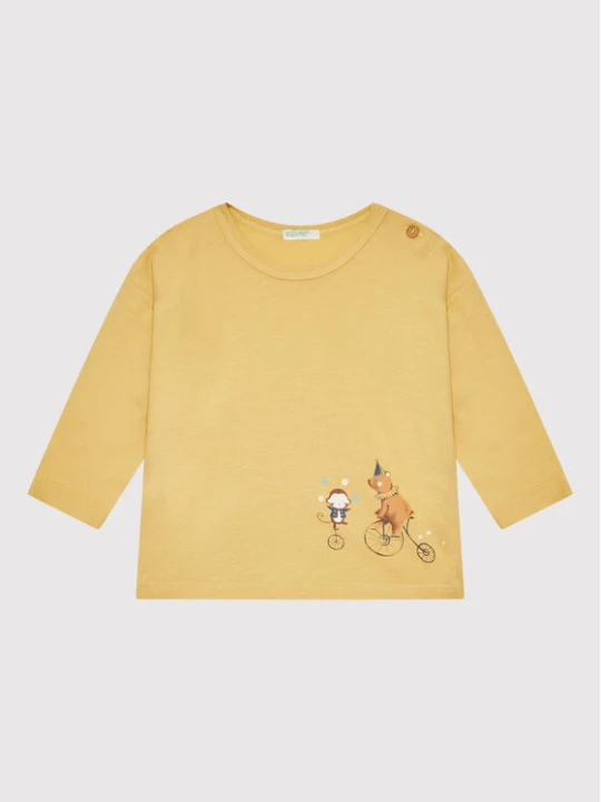 Zdjęcie produktu United Colors Of Benetton Bluzka 3ATNA1017 Żółty Regular Fit