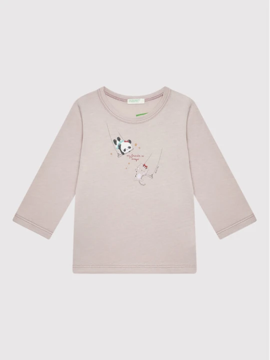 Zdjęcie produktu United Colors Of Benetton Bluzka 3ATNA1018 Beżowy Regular Fit