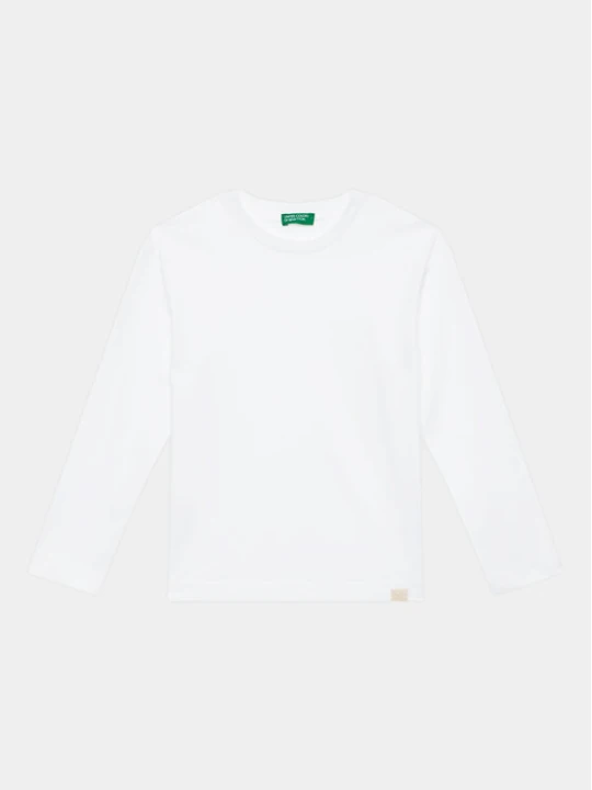 Zdjęcie produktu United Colors Of Benetton Bluzka 3I1XC10DB Biały Regular Fit