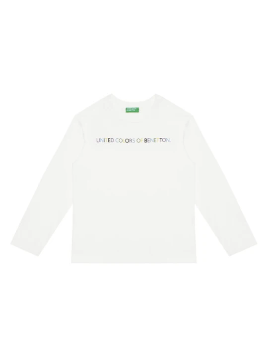 Zdjęcie produktu United Colors Of Benetton Bluzka 3I1XC10Q3 Biały Regular Fit