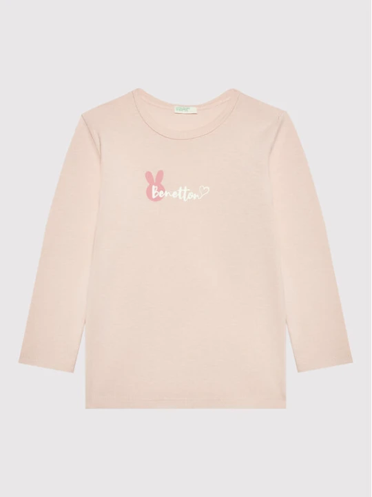 Zdjęcie produktu United Colors Of Benetton Bluzka 3I9WA100T Różowy Regular Fit