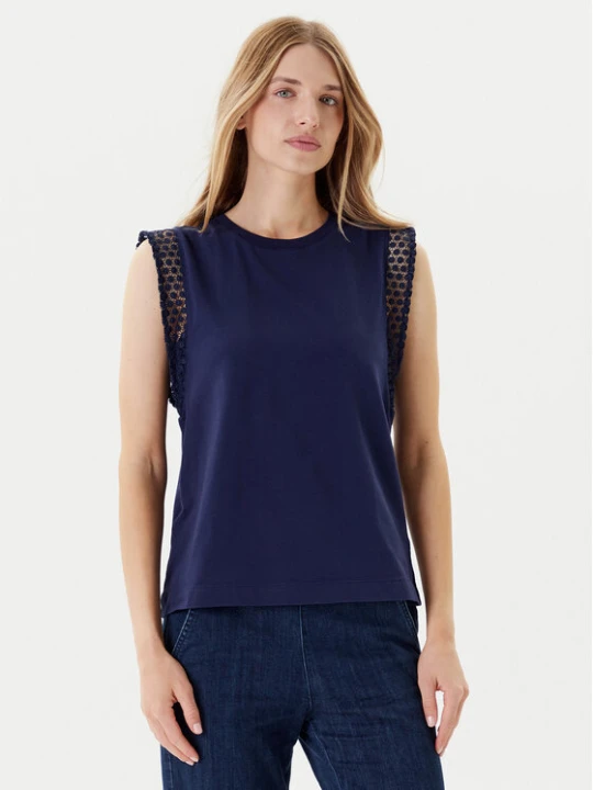 Zdjęcie produktu United Colors Of Benetton Bluzka 3IFVD10AC Granatowy Regular Fit