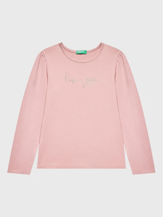 Zdjęcie produktu United Colors Of Benetton Bluzka 3P4ZG104R Różowy Regular Fit
