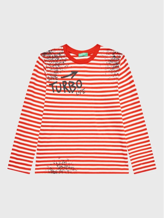 Zdjęcie produktu United Colors Of Benetton Bluzka 3XWWC106F Czerwony Regular Fit