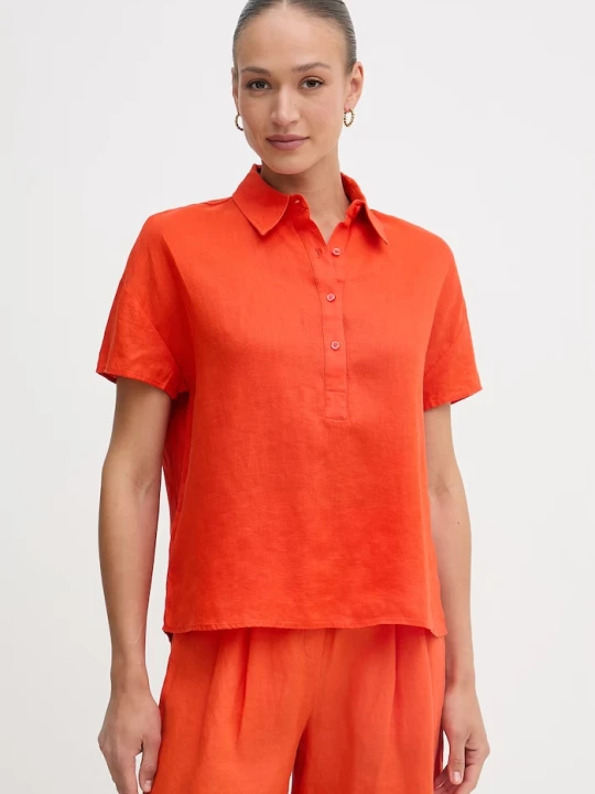 Zdjęcie produktu United Colors of Benetton bluzka damska lniana