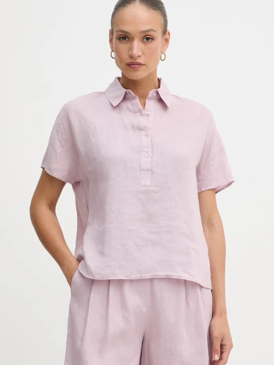 Zdjęcie produktu United Colors of Benetton bluzka damska lniana