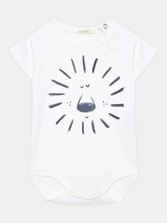 Zdjęcie produktu United Colors Of Benetton Body dziecięce 3P4ZAB00C Biały Regular Fit
