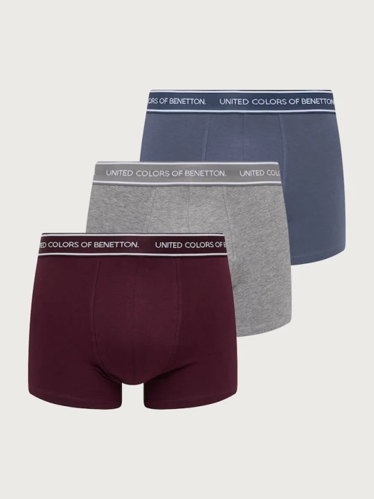 Zdjęcie produktu United Colors of Benetton bokserki dopasowane męskie bawełniane z elastanem 3-pack
