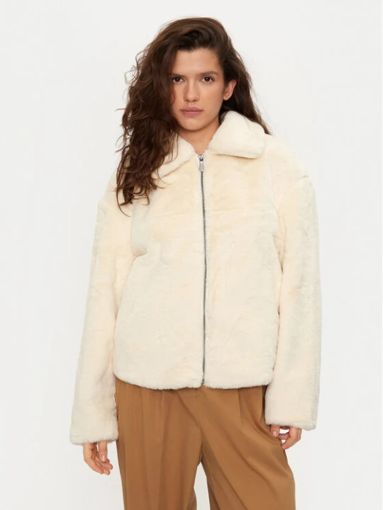 Zdjęcie produktu United Colors Of Benetton Futro 2FBDDN06V Écru Regular Fit