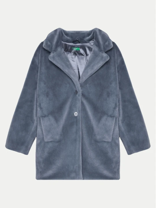 Zdjęcie produktu United Colors Of Benetton Futro 2ZWKCN05S Szary Relaxed Fit