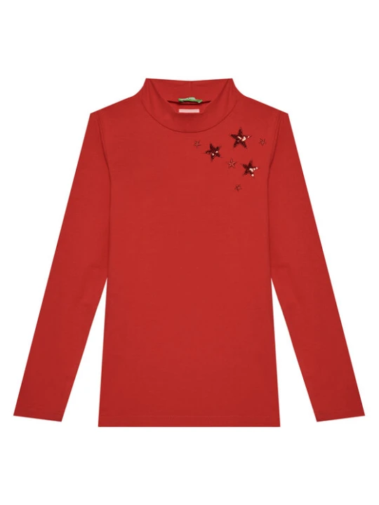 Zdjęcie produktu United Colors Of Benetton Golf 3Q8DC10L1 Czerwony Regular Fit