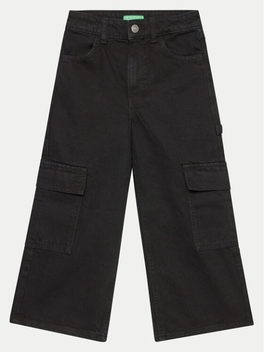 Zdjęcie produktu United Colors Of Benetton Jeansy 4AW7CE035 Czarny Wide Leg